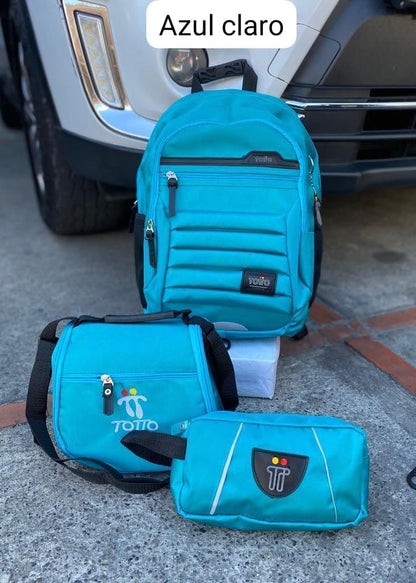 MORRAL TOTTO + GRATIS LONCHERA Y CARTUCHERA